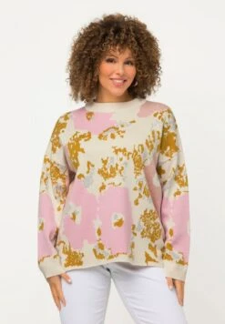 Ulla Popken FLEURS COL - Strickpullover - Blanc Cassé -Ulla Popken ef5fa724d9b64f0d8f2b0e3e217f6293 1
