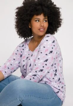 Ulla Popken Langarmshirt - Violet Clair -Ulla Popken ef99571b3cf646ae80eb3ff16d438af3