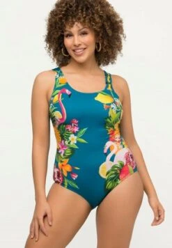 Ulla Popken Badeanzug - Dark Azalea Multi -Ulla Popken efee7b9b6afe4634a9bf8531505a94d6