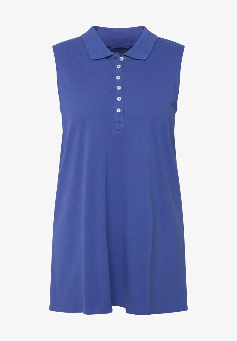 Ulla Popken REGULAR ÄRMELLOS - Poloshirt - Blue Purple 7 Ulla Popken REGULAR ÄRMELLOS - Poloshirt - Blue Purple – Bild 5