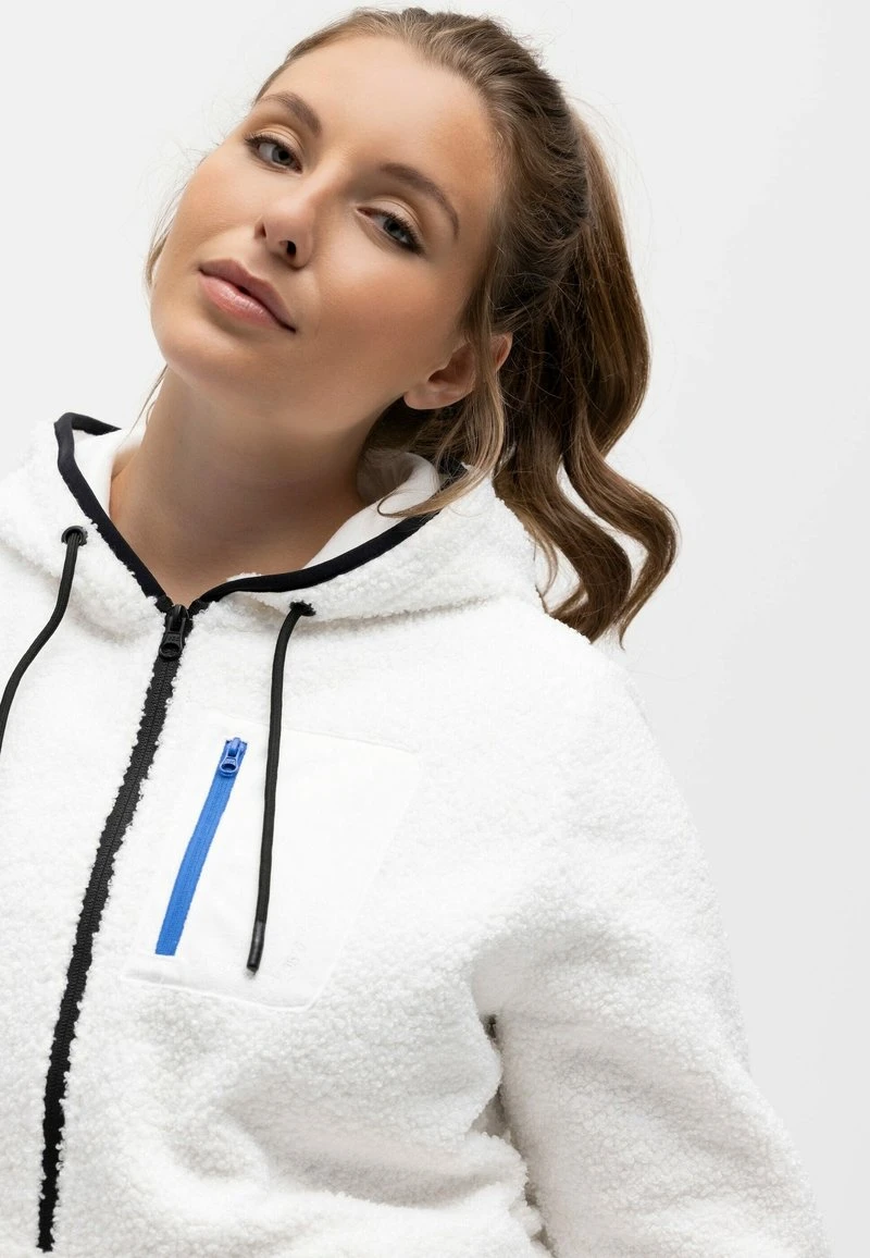 Ulla Popken KOORDINATEN-DRUCK ZIPPTASCHEN LANGARM - Fleecepullover - Schneeweiß 5 Ulla Popken KOORDINATEN-DRUCK ZIPPTASCHEN LANGARM - Fleecepullover - Schneeweiß – Bild 3