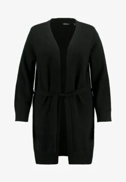 Ulla Popken LONG OFFENE FORM BINDEGÜRTEL - Strickjacke - Schwarz -Ulla Popken f16b884400224b67afd80532b032b976