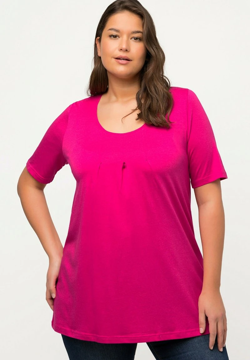 Ulla Popken GROSSE GRÖSSEN - T-Shirt Basic - Fuchsia Pink 3 Ulla Popken GROSSE GRÖSSEN - T-Shirt Basic - Fuchsia Pink