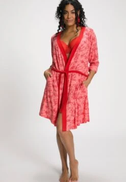Ulla Popken Bademantel - Light Red Multi -Ulla Popken f432b01ba0b849ab92738b312030697a 1