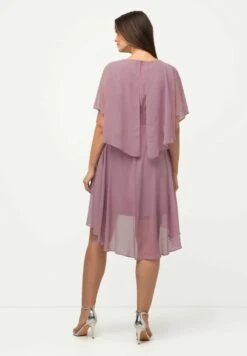 Ulla Popken DÉCOLLETÉ EN V MANCHES COURTES - Cocktailkleid/festliches Kleid - Rose Antique -Ulla Popken f450155f34a940a091ee85dc3f5dd5b5