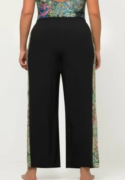 Ulla Popken PALAZZO - Stoffhose - Black -Ulla Popken f4afa1a2abd84bb39f4e147645fc5f05