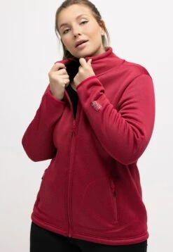 Ulla Popken Fleecejacke - Rouge Azalée -Ulla Popken f528ee5102de471a83ea2442557cf3b4