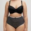 Ulla Popken MAXI LOT DE 3 RAYURES TAILLE HAUTE - Slip - Black -Ulla Popken f5a2154672be4c5cb6693480b101b7e3