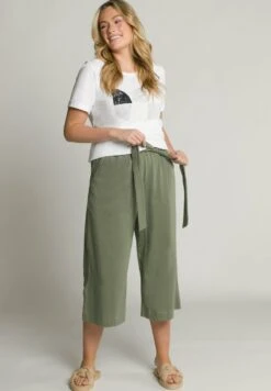 Ulla Popken POPKEN DAMEN GROSSE GRÖSSEN - Stoffhose - Schilf -Ulla Popken f5e60af176a34a0bb6dae28f82562dc0