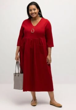 Ulla Popken Jerseykleid - Rot -Ulla Popken f60271cfc2dd48e39cdc9dd25c605789 1