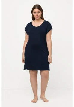 Ulla Popken MANCHES COURTES - Nachthemd - Bleu Nuit -Ulla Popken f7348d6587754b7585c47fa5686730e0