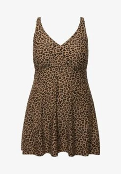 Ulla Popken LUIPAARDDESSIN - Strandaccessoire - Zwart -Ulla Popken f8673f579e3a4738bc5561db546b1f78