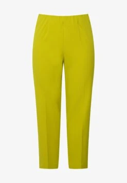 Ulla Popken PIPING DETAIL - Stoffhose - Vert Paille -Ulla Popken f8a169e1bab14ec18d247088cd501fc0