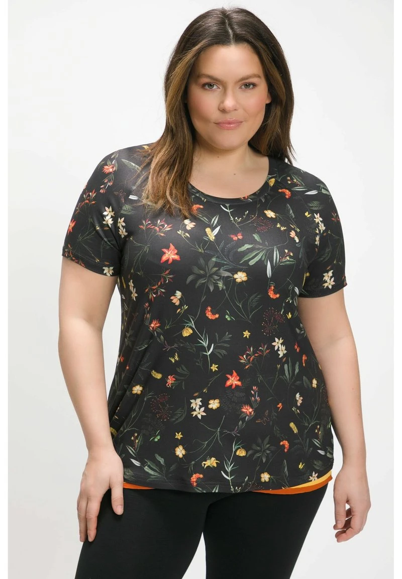 Ulla Popken T-Shirt Print - Schwarz 7 Ulla Popken T-Shirt Print - Schwarz – Bild 5