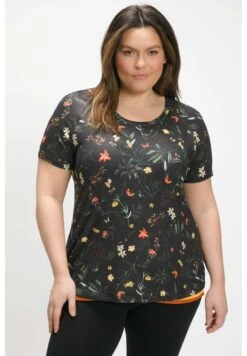 Ulla Popken T-Shirt Print - Schwarz