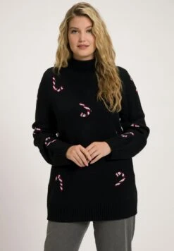 Ulla Popken Strickpullover - Schwarz