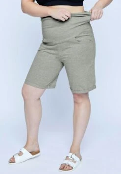 Ulla Popken BELLIEVA - Shorts - Grau-melange -Ulla Popken fa276213c308418d94fd57a440dbce77 1