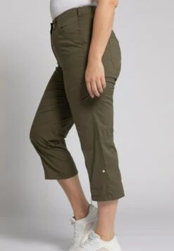 Ulla Popken Stoffhose - Khaki -Ulla Popken fa4abe3df4b143c4968832851e88d3ff