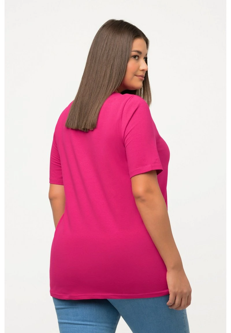 Ulla Popken RUNDHALSAUSSCHNITT - T-Shirt Basic - Fuchsia Pink 5 Ulla Popken RUNDHALSAUSSCHNITT - T-Shirt Basic - Fuchsia Pink – Bild 3