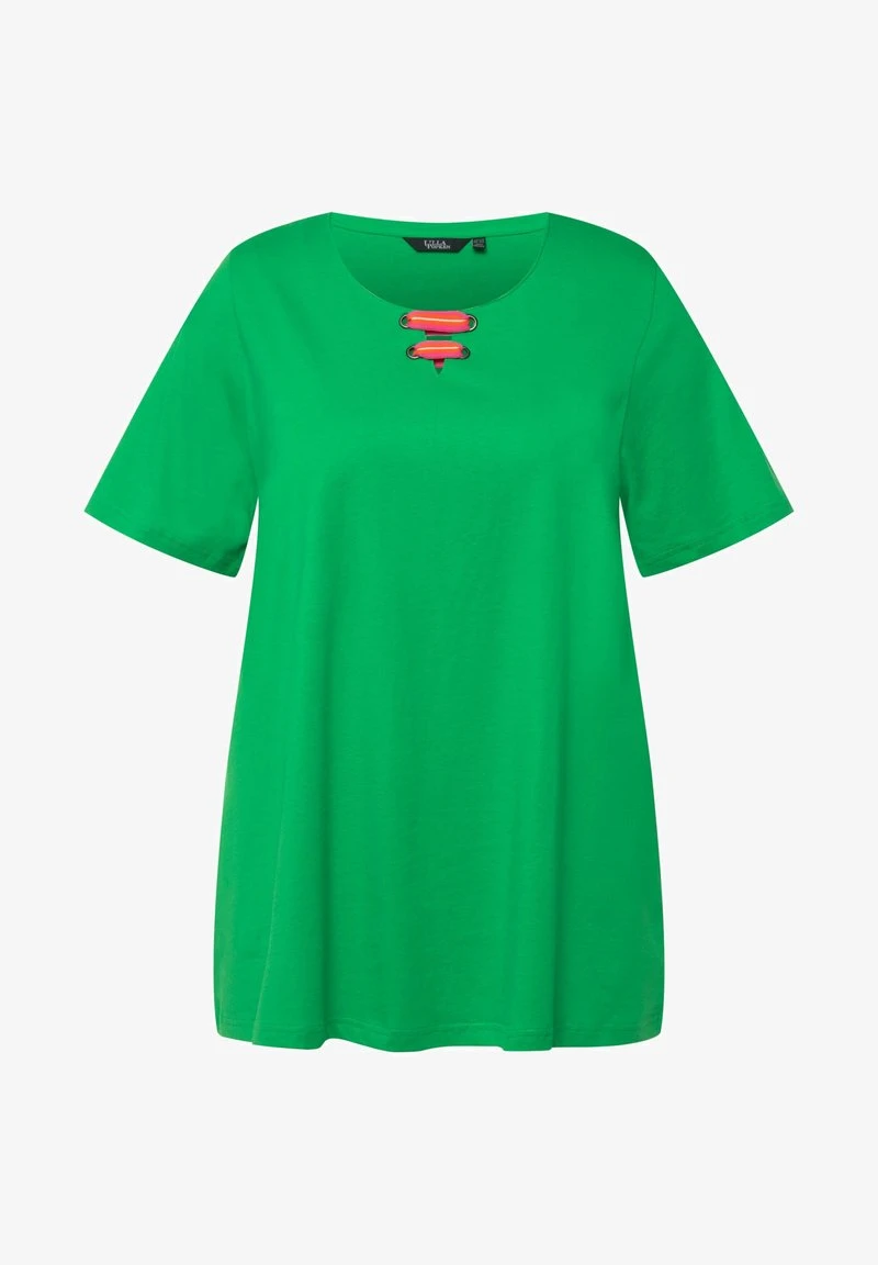 Ulla Popken T-Shirt Basic - Grass Green 7 Ulla Popken T-Shirt Basic - Grass Green – Bild 5