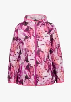 Ulla Popken Regenjacke / Wasserabweisende Jacke - Pink Berry -Ulla Popken fb331157f1f547de99721c582fe158d7