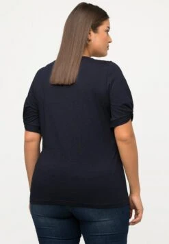 Ulla Popken T-Shirt Basic - Navy Blue -Ulla Popken fbcf22c1f7b64131bc36519985c388d6