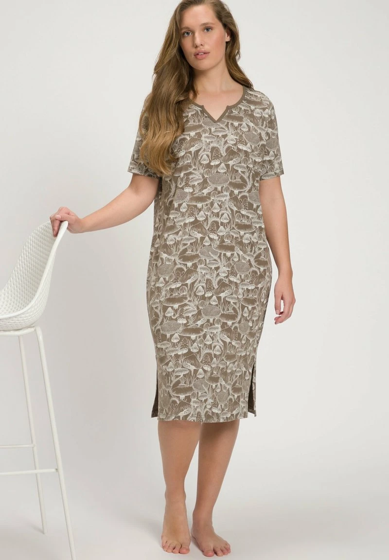 Ulla Popken Nachthemd - Marron Nougat 5 Ulla Popken Nachthemd - Marron Nougat – Bild 3