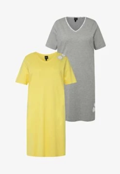 Ulla Popken Nachthemd - Vanilla Yellow -Ulla Popken fdcc636d201b41e7a85f6fda3dab42f6