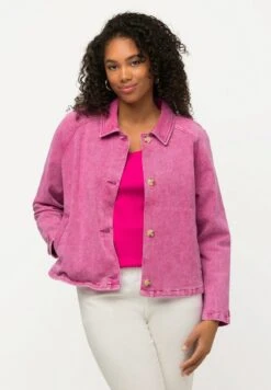 Ulla Popken À COL CHEMISE ET MANCHES LONGUES RAGLAN - Jeansjacke - Rose Fuchsia -Ulla Popken ffda671aa1f54dc9bc5bab94c20d8bfe
