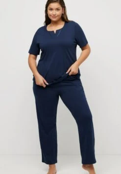 Ulla Popken Nachtwäsche Set - Nachtblau -Ulla Popken ffe47b7eb97b453986dd15ce01619444 1